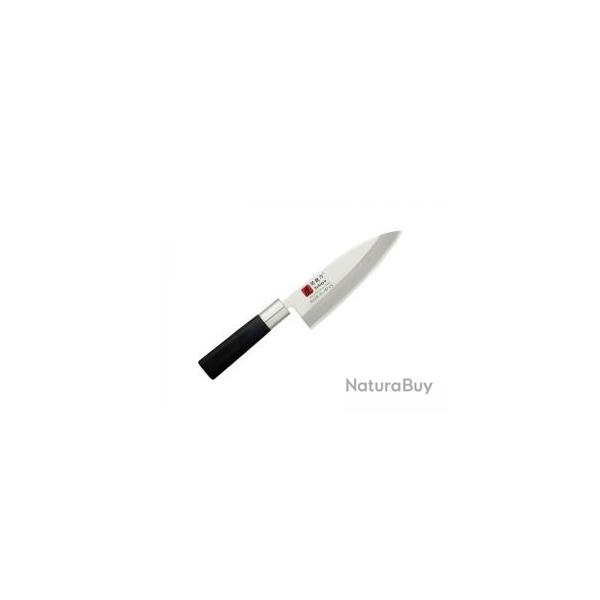 Couteau Sekiryu DEBA lame 15cm acier inox 420J2 manche en ABS noir