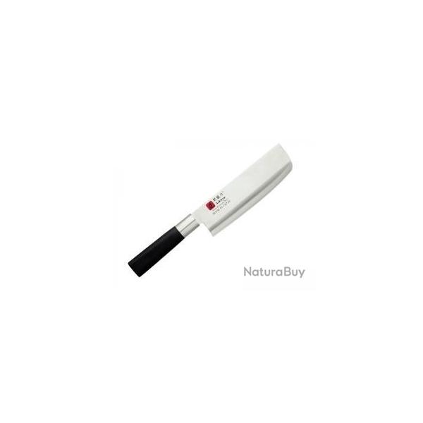 Couteau Sekiryu NAKIRI lame 16,5cm acier inox 420J2 manche en ABS noir