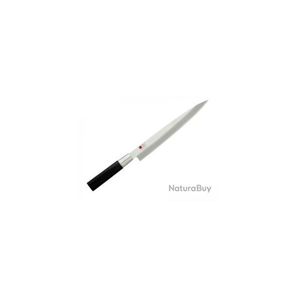 Couteau Sekiryu SASHIMI lame 21cm acier inox 420J2 manche en ABS noir