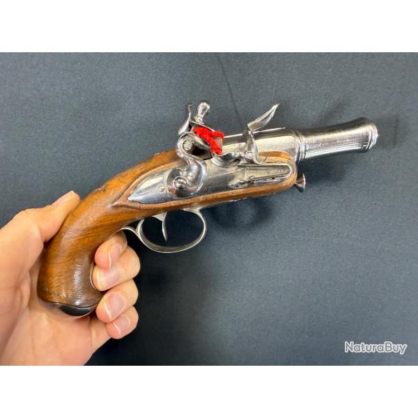 MAGNIFIQUE PISTOLET DE VOYAGE  SILEX