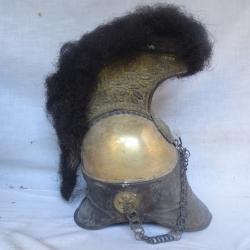 = lot rare casque  offiicier dragons  garde Royale  1814 - 1815 = bombe a la minerve