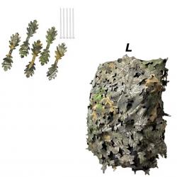 Housse de Sac à Dos 3D Camouflage Feuille - Chasse, Airsoft, Paintball, Outdoor Camouflage Taille L