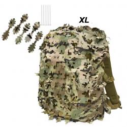 Housse de Sac à Dos 3D Camouflage Feuille - Chasse, Airsoft, Paintball, Outdoor Camo XL