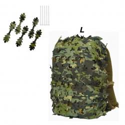 Housse de Sac à Dos 3D Camouflage Feuille - Chasse, Airsoft, Paintball, Outdoor CP L
