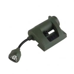 Lampe Tactique pour Casque 3 Modes LED Montage Rail ARC  Airsoft Chasse Militaire Vert