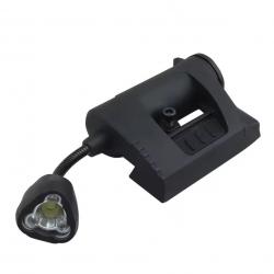 Lampe Tactique pour Casque 3 Modes LED Montage Rail ARC  Airsoft Chasse Militaire Noir
