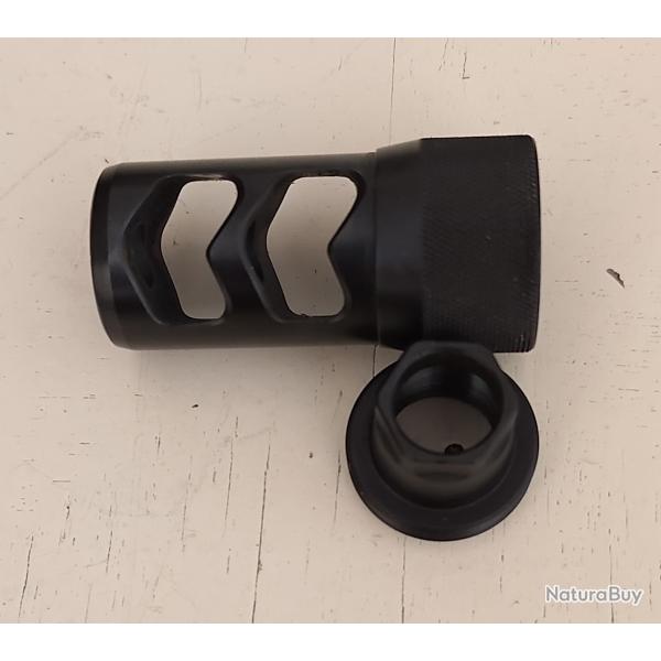 Frein de bouche AREA 419 HELLFIRE 2P Noir self timing Cal .30 avec adaptateur 5/8x24