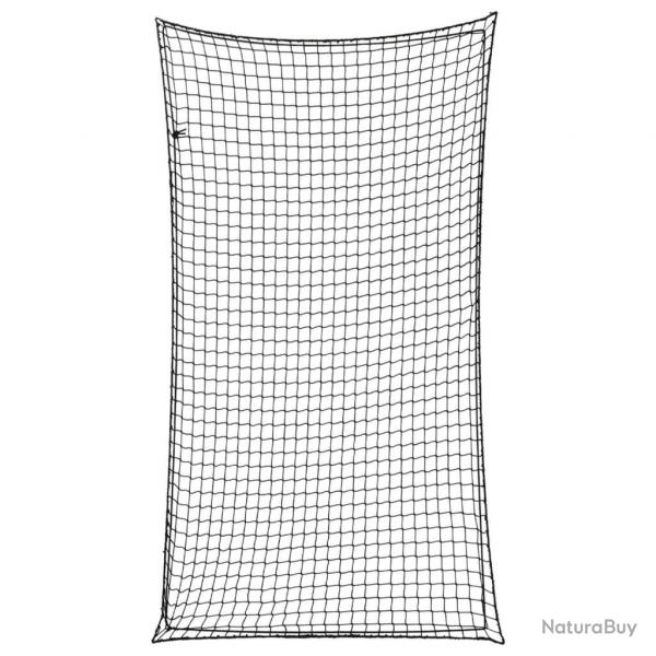 Filet pour remorque avec corde lastique noir 2,7x1,5 m PP