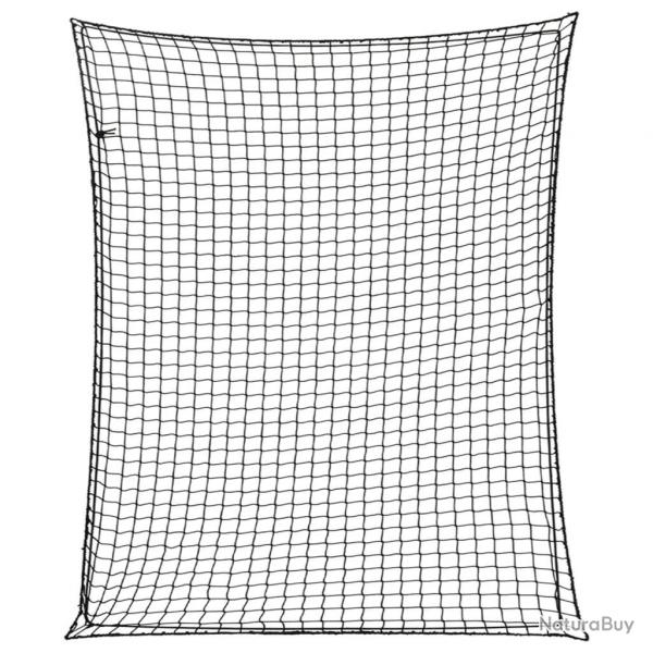 Filet pour remorque avec corde lastique noir 3x2,5 m PP