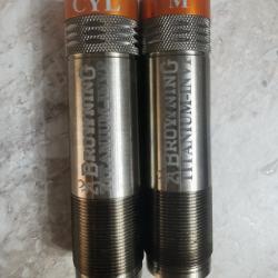 Choke browning invector + cal 20 titanium neuf x lisse et demi