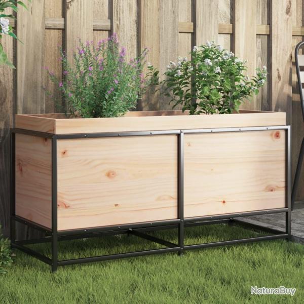 Jardinire 100x40x50 cm bois de pin massif