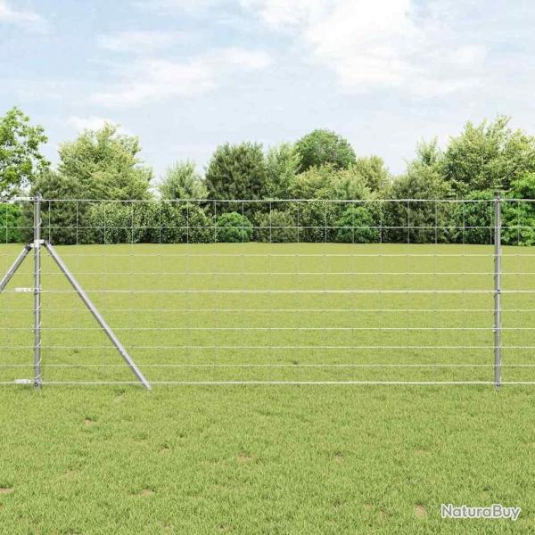 Clture de Champ 1x50 m en Acier Galvanis