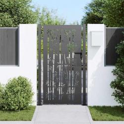 Porte de Jardin Autre Noir 105 x 175 cm Acier peint par poudre