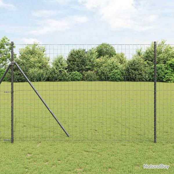 Clture Euro Grise 1,6x10 m Acier