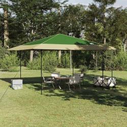 Tente à abri Vert 400 x 400 x 227 / 236 / 245 cm Tissu Oxford