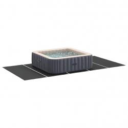 Couvercle de Piscine Rectangulaire Noir Polyéthylène 550 x 280 cm