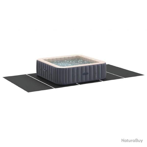 Couvercle de Piscine Rectangulaire Noir Polythylne 550 x 280 cm
