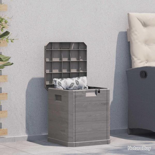 Bote de rangement de jardin 90 L Marron