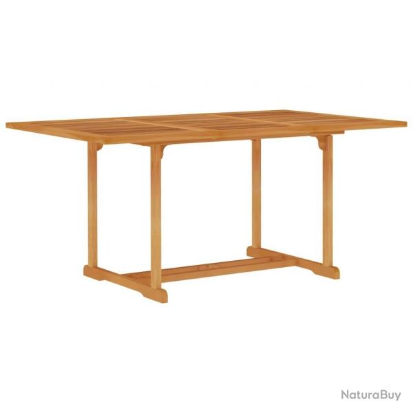 Table de jardin 150x90x75 cm Bois de teck massif