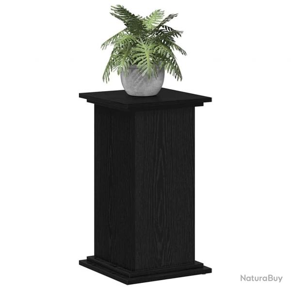 Support de Plantes Chne Noir 33 x 33 x 60 cm en Bois d'ingnierie
