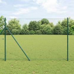 Clôture Hexagonale Grise Vert 1,5 x 100 m Acier