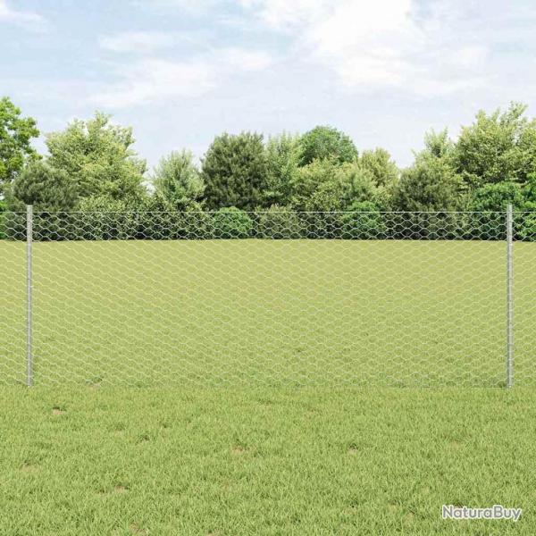 Poteaux de Clture 11 pcs U-Channel 80 cm Acier Galvanis