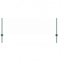 Poteaux de clôture 5 pcs U-Channel vert 60 cm en acier