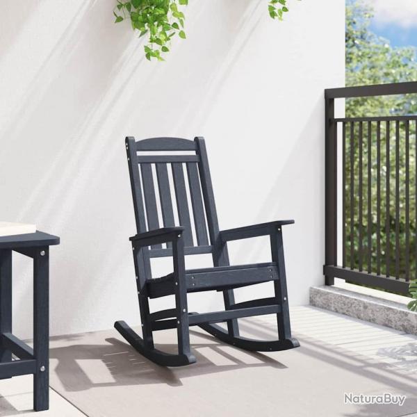 Chaise  bascule bleu marine 70x92x108 cm HDPE