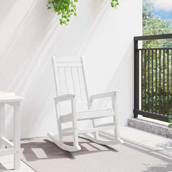 Chaise Berante de Jardin Blanche 70x92x107 cm HDPE