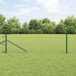 Clôture hexagonale verte 0,4x25 m en acier