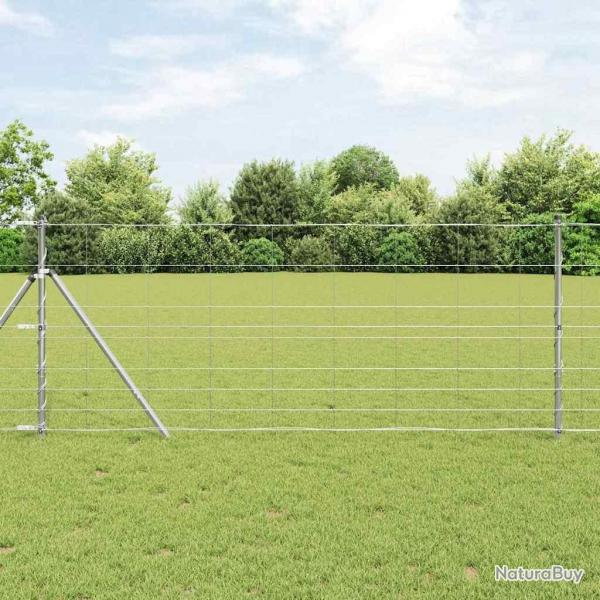 Clture 1x50 m en acier galvanis