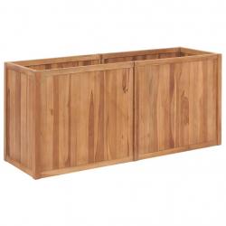 Lit surélevé de jardin 150x50x70 cm Bois de teck solide
