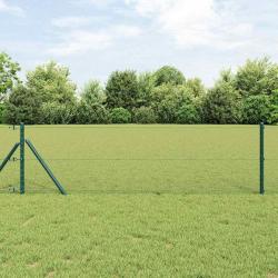 Clôture Hexagonale Verte 0,8x50 m Acier