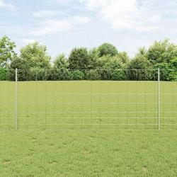 Postes de clôture 22 pcs U-Channel 100 cm Acier galvanisé