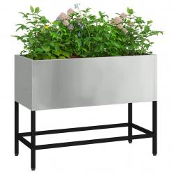Jardinière Élevée 60x26x45 cm Acier Galvanisé