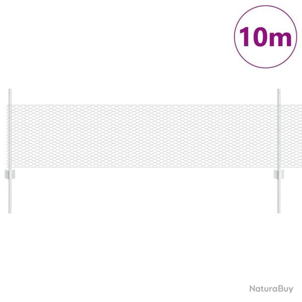 Poteaux de Clture 5 pcs U-Channel 60 cm Acier Galvanis