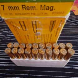 Balles Remington anciennes 7mm Mag boite de 20 unités