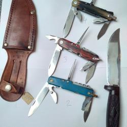 Lot de couteaux collection, années 70, neufs