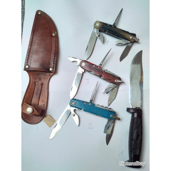 Lot de couteaux collection, annes 70, neufs