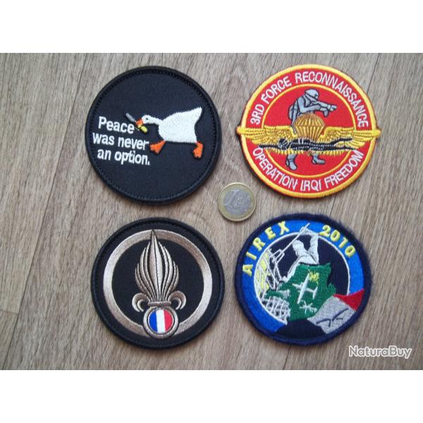 lot cussons collection militaire lgion Irak exercice AIREX insignes tissu