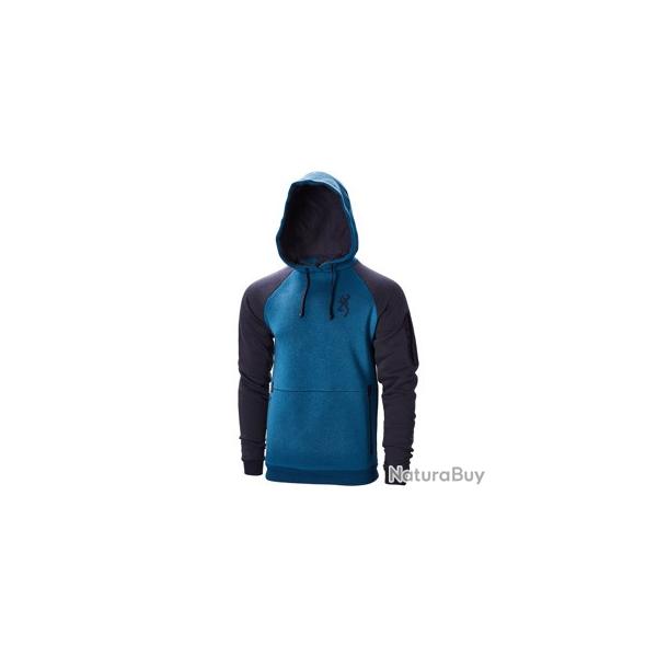 Vente Express ! Sweatshirt Browning snapshot two tones - Bleu
