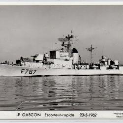 CPA - Marine Militaire - LE GASCON Escorteur - rapide 23-5-1962 N°1057
