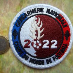 écusson militaire gendarmerie coupe du monde football 2022