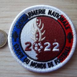 écusson militaire gendarmerie coupe du monde football 2022