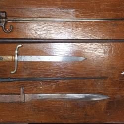 Lot de baïonnettes (faire offre)