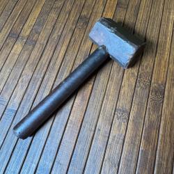 MAILLET EN BOIS XlX éme POUR COFFRET D'ARME A FEU ANCIENNE COLLECTION