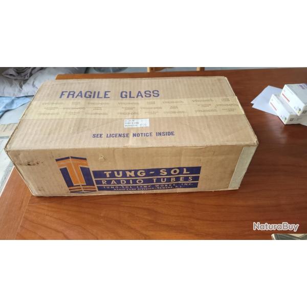 Carton complet de lampes radio TUNG SOL - US 1942 non ouvert ! .