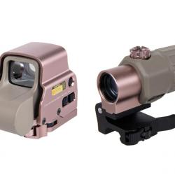 Set Holosight EXPS3 & Magnifier X3 Type T33 (WADSN) Désert