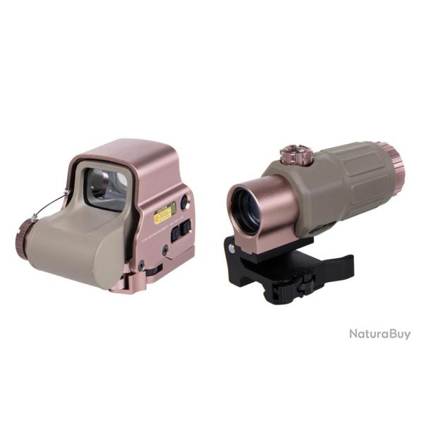 Set Holosight EXPS3 & Magnifier X3 Type T33 (WADSN) Dsert