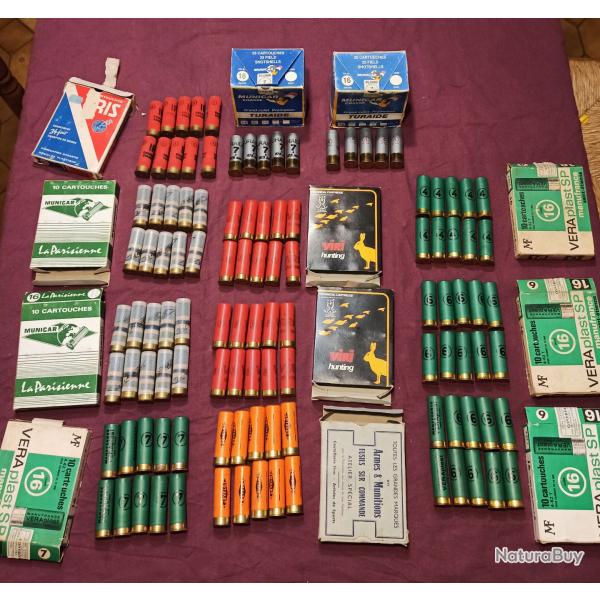 Lot 150 carouches de calibre 16! Lot 1